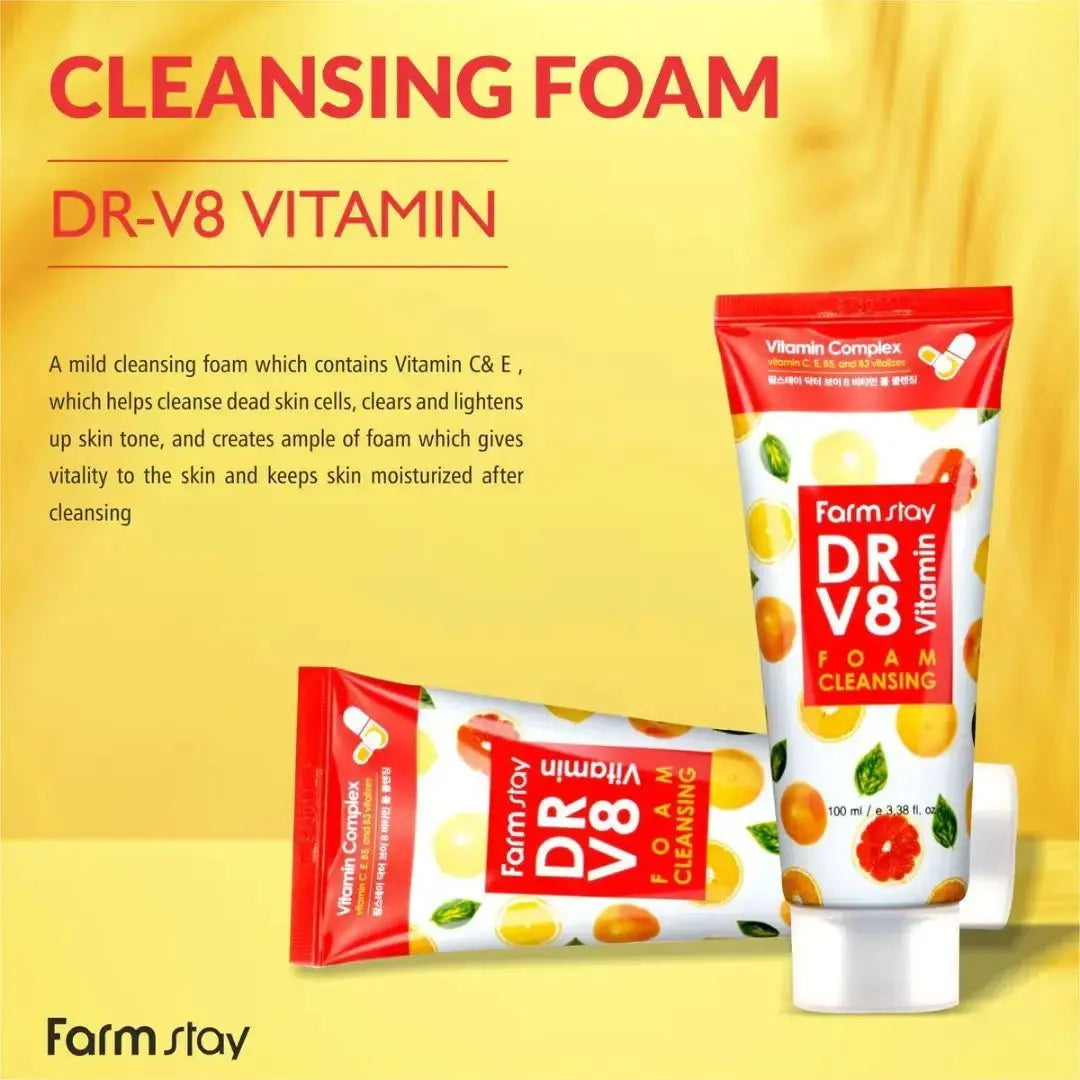 Farmstay Dr. V8 Vitamin Foam Cleansing