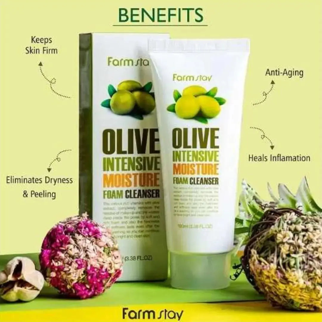 Farmstay Olive Intensive Moisture Foam Cleanser
