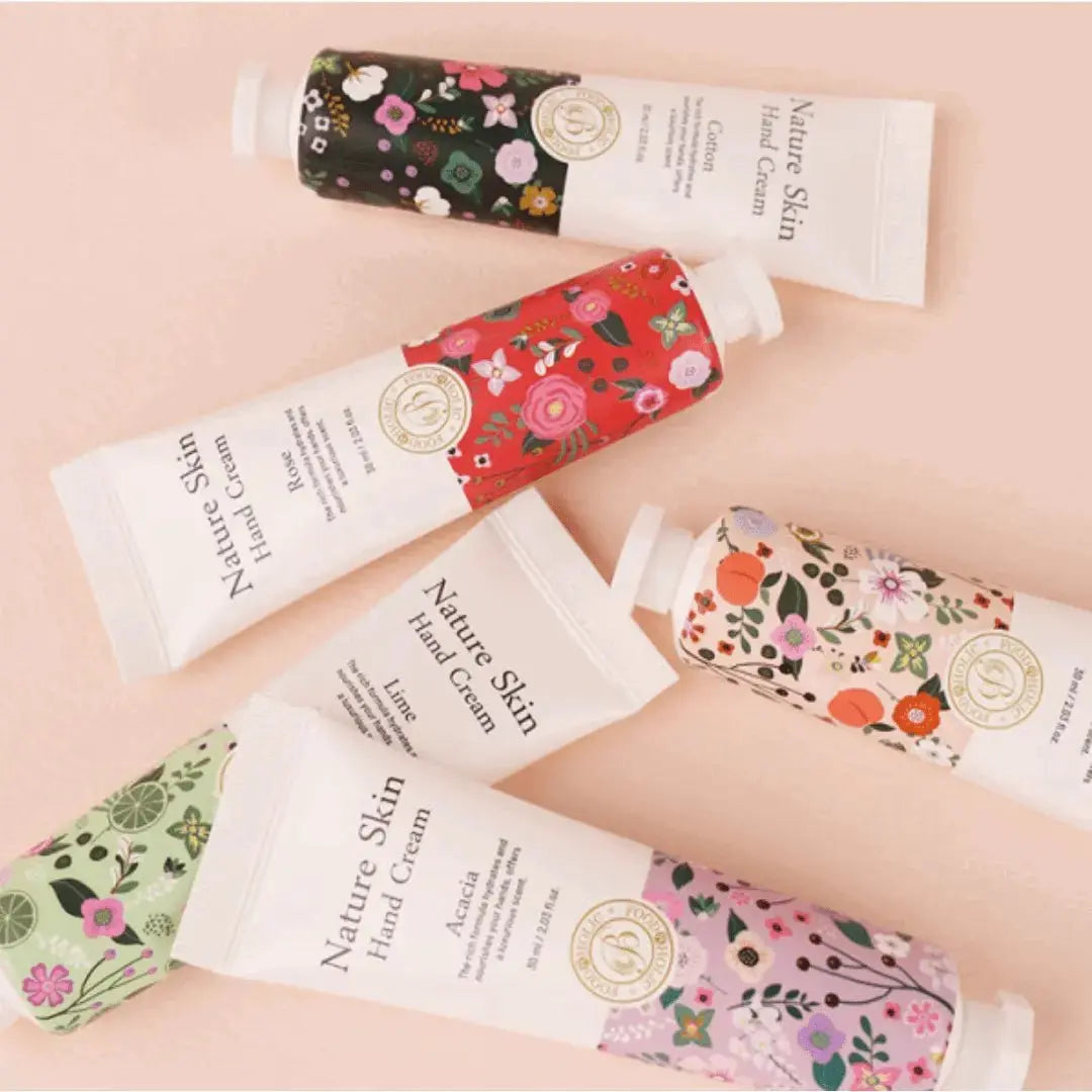 (Buy 2 Get 1 Free) Foodaholic Nature Skin Hand Cream 5 Pieces Set