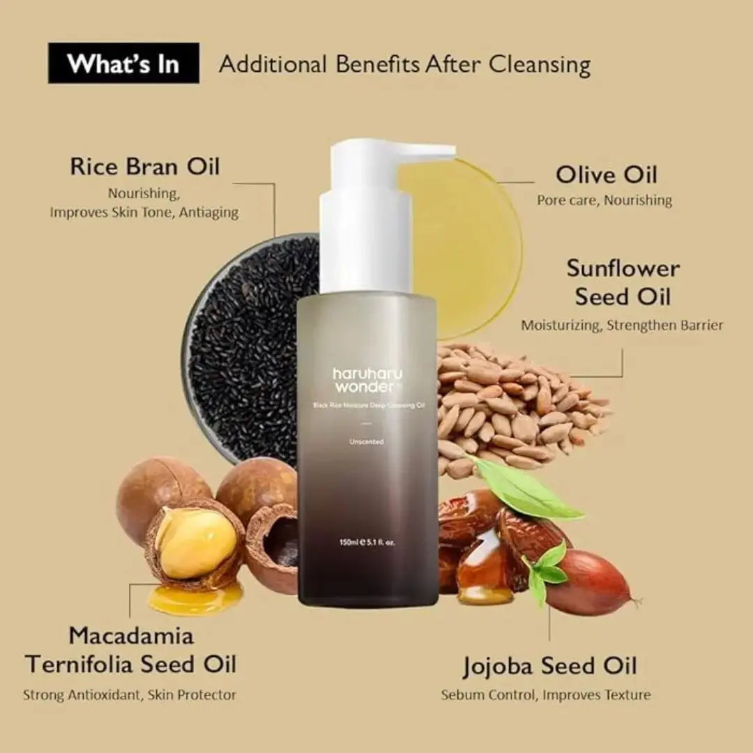 Haruharu Wonder Black Rice Cleansing Oil