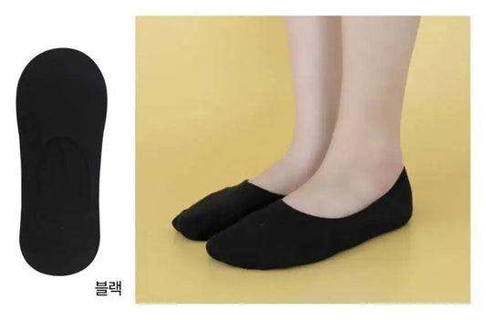 Mo & Joe Women's Low Cut Non Slip Socks Black WOMEN: 230-250mm
