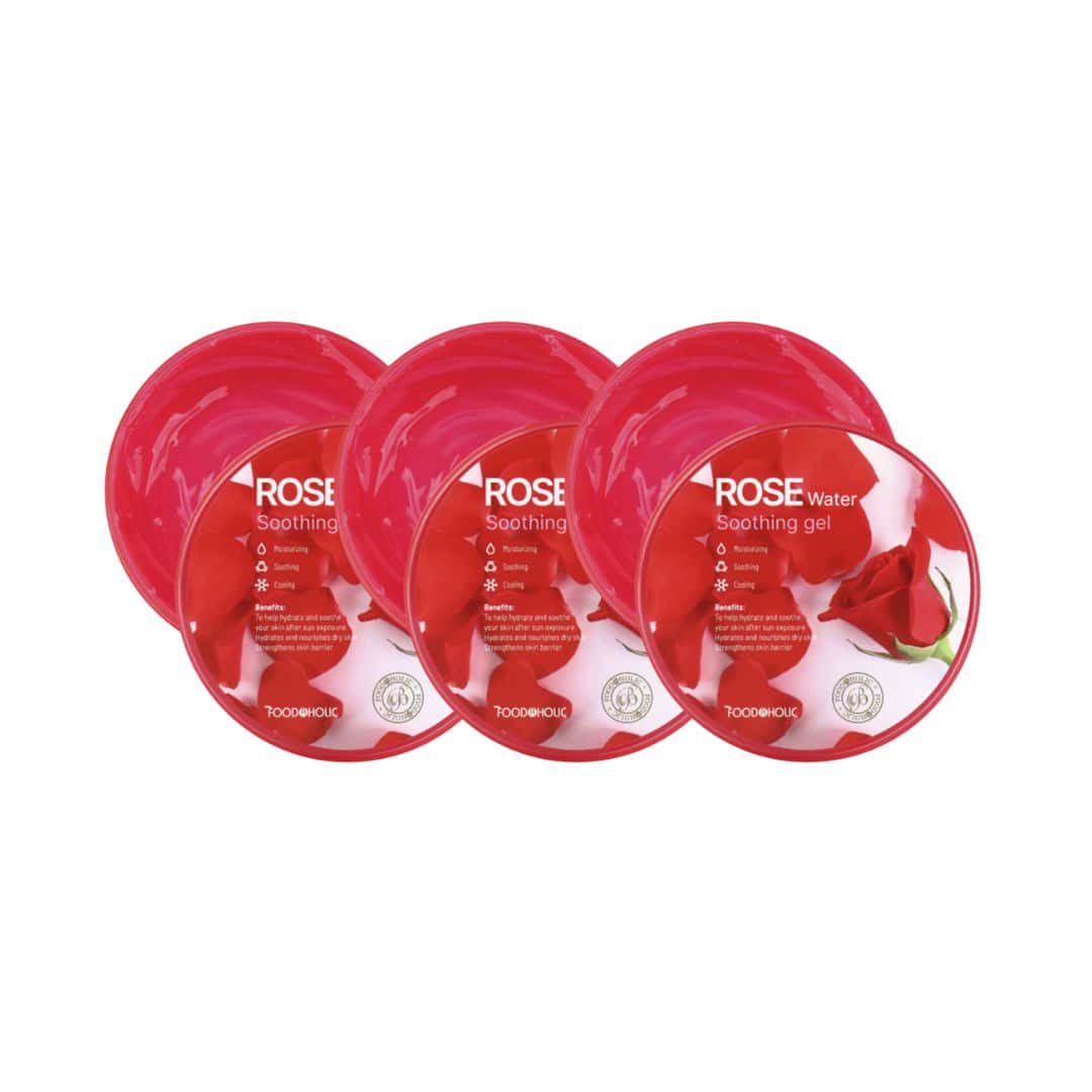 (3 Units) Foodaholic Rose Water Soothing Gel 300ml