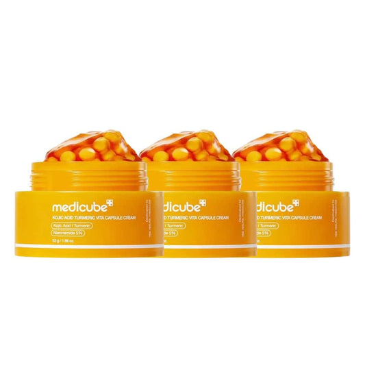 (3 Units) Kojic Acid Turmeric Vita Capsule Cream Bundle