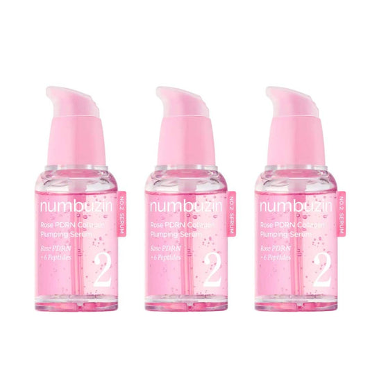 (3 Units) No.2 Rose PDRN Collagen 2X Plumping Serum Bundle