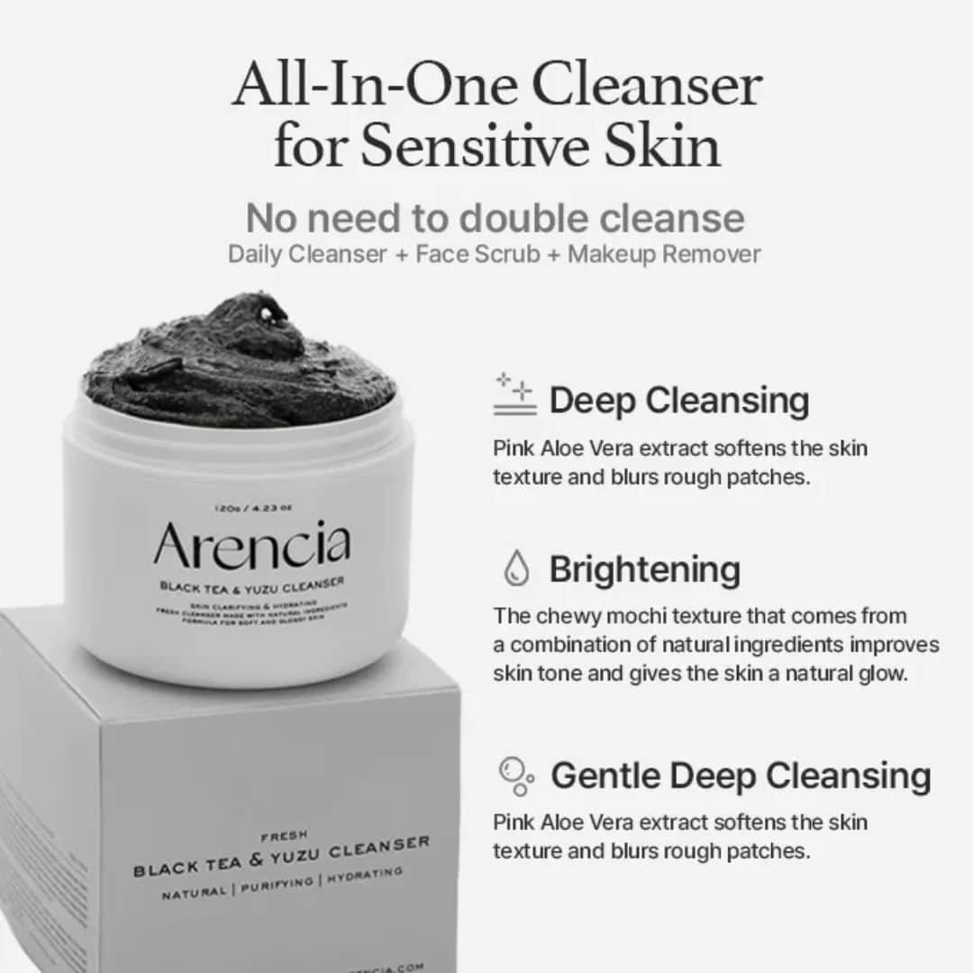 (3 Units) Black Tea Rice Mochi Cleanser Bundle