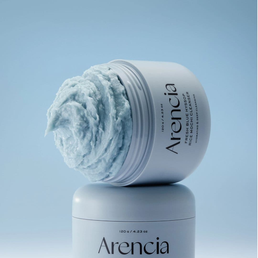 Arencia Fresh Blue Hyssop Rice Mochi Cleanser
