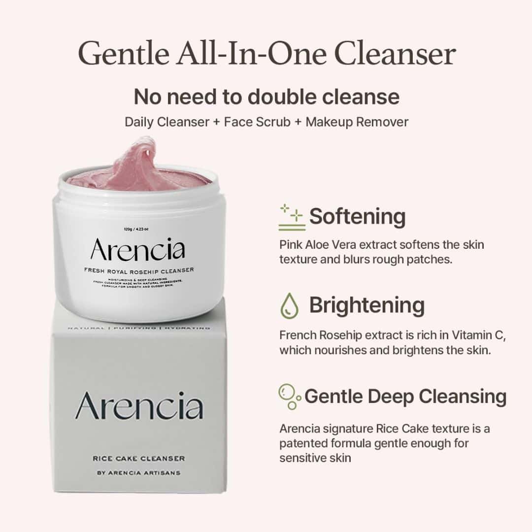 (3 Units) Fresh Rosehip Rice Mochi Cleanser Bundle