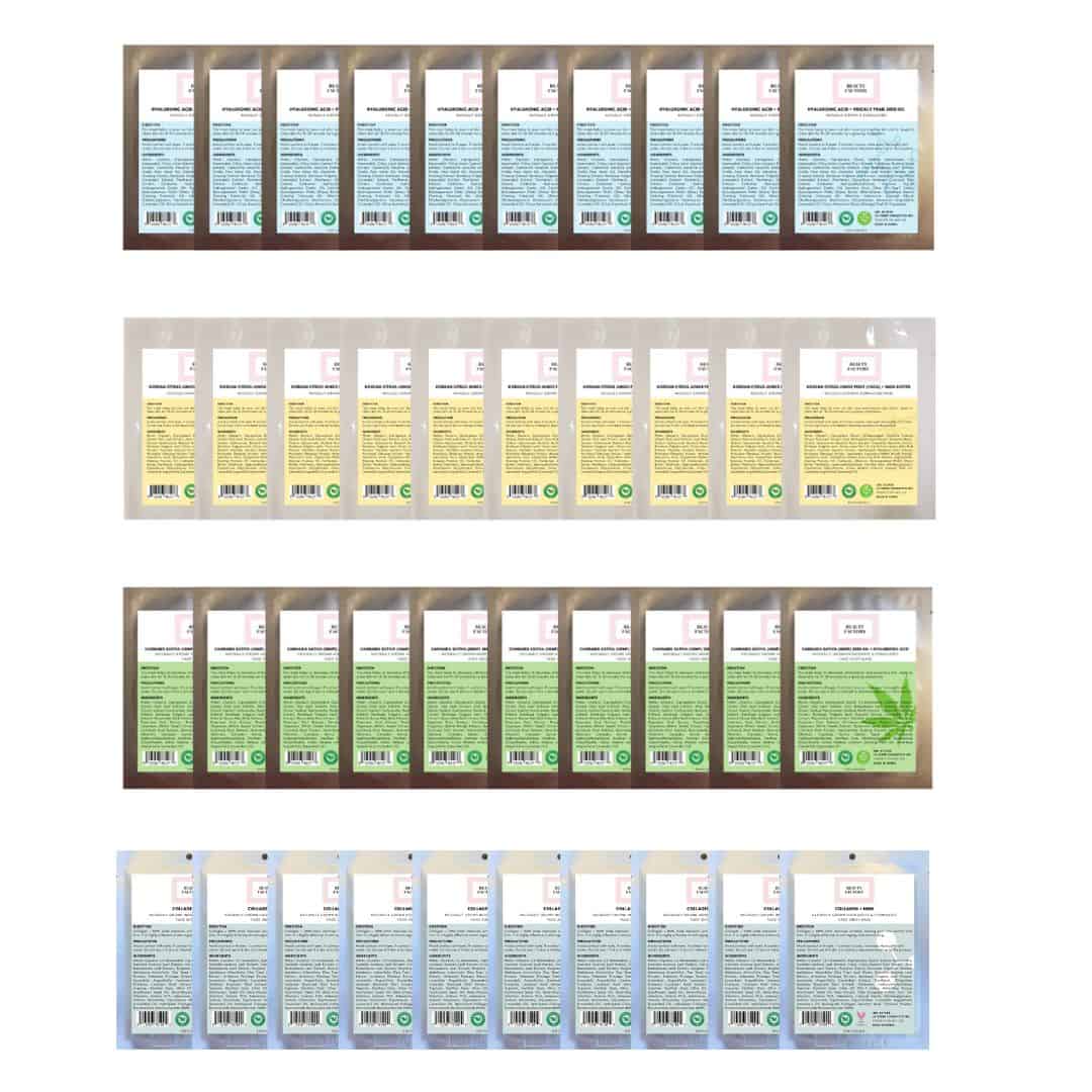 Beauty Factory Natural Mask Sets (40 PCS)