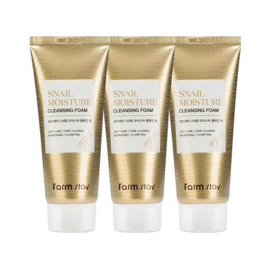 (Buy 2 Get 1 Free) Farmstay Snail Moisture Cleansing Foam