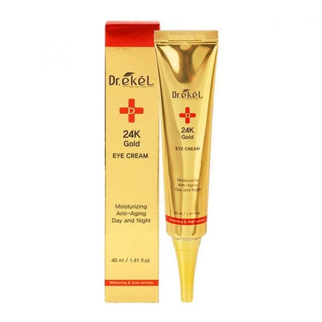 (Buy 2 Get 1 Free) Dr. Ekel 24K Gold Eye Cream Moisturizing Anti-Aging Day and Night