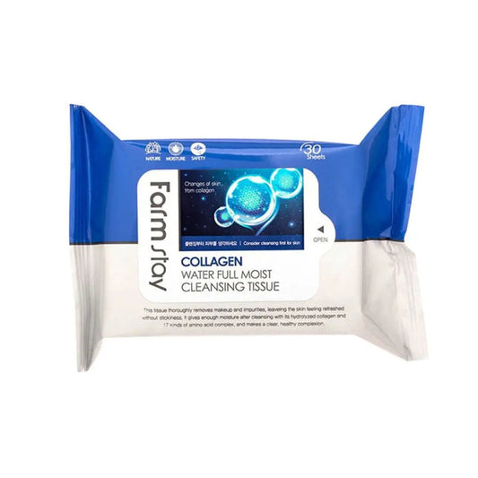 Farmstay Collagen Water Full Moist Cleansing Tissue (30 Sheets) - Miessential
