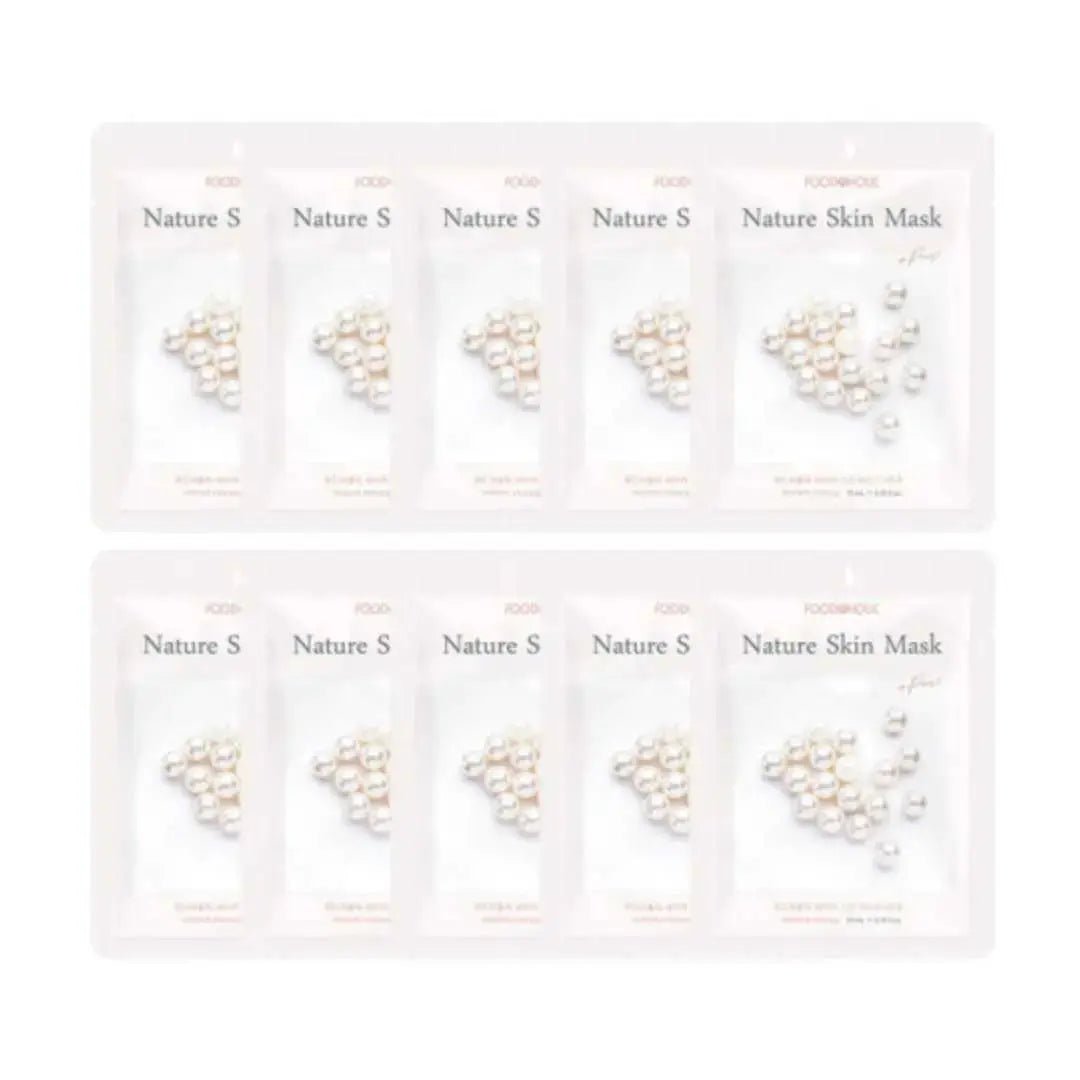 Foodaholic Nature Skin Mask Pearl - 10 PCS