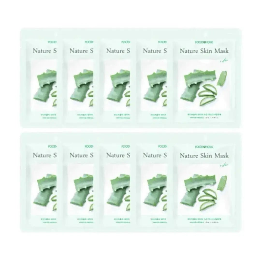 Foodaholic Nature Skin Mask Aloe - 10 PCS
