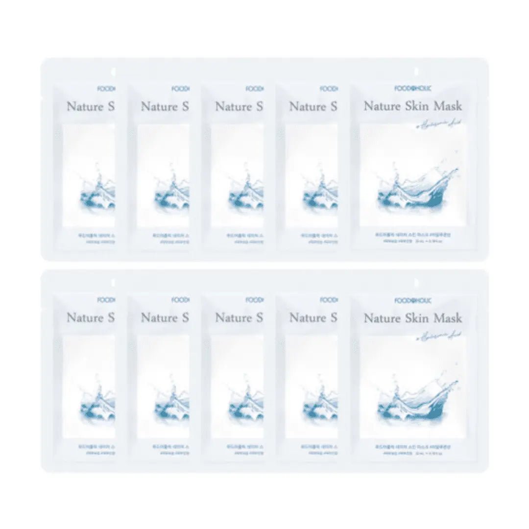 Foodaholic Nature Skin Mask Hyaluronic Acid - 10 PCS