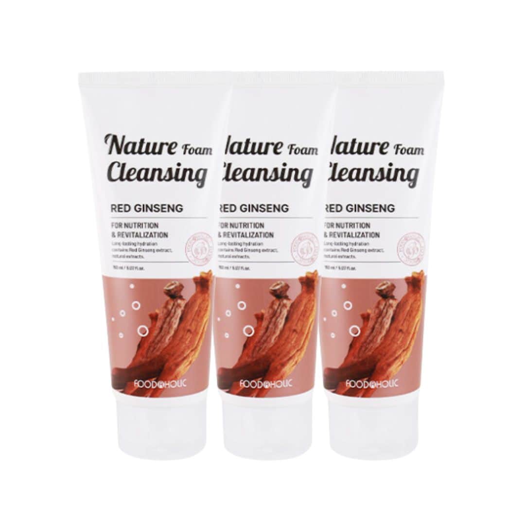 (3 Units) Foodaholic Nature Cleansing Foam Red Ginseng