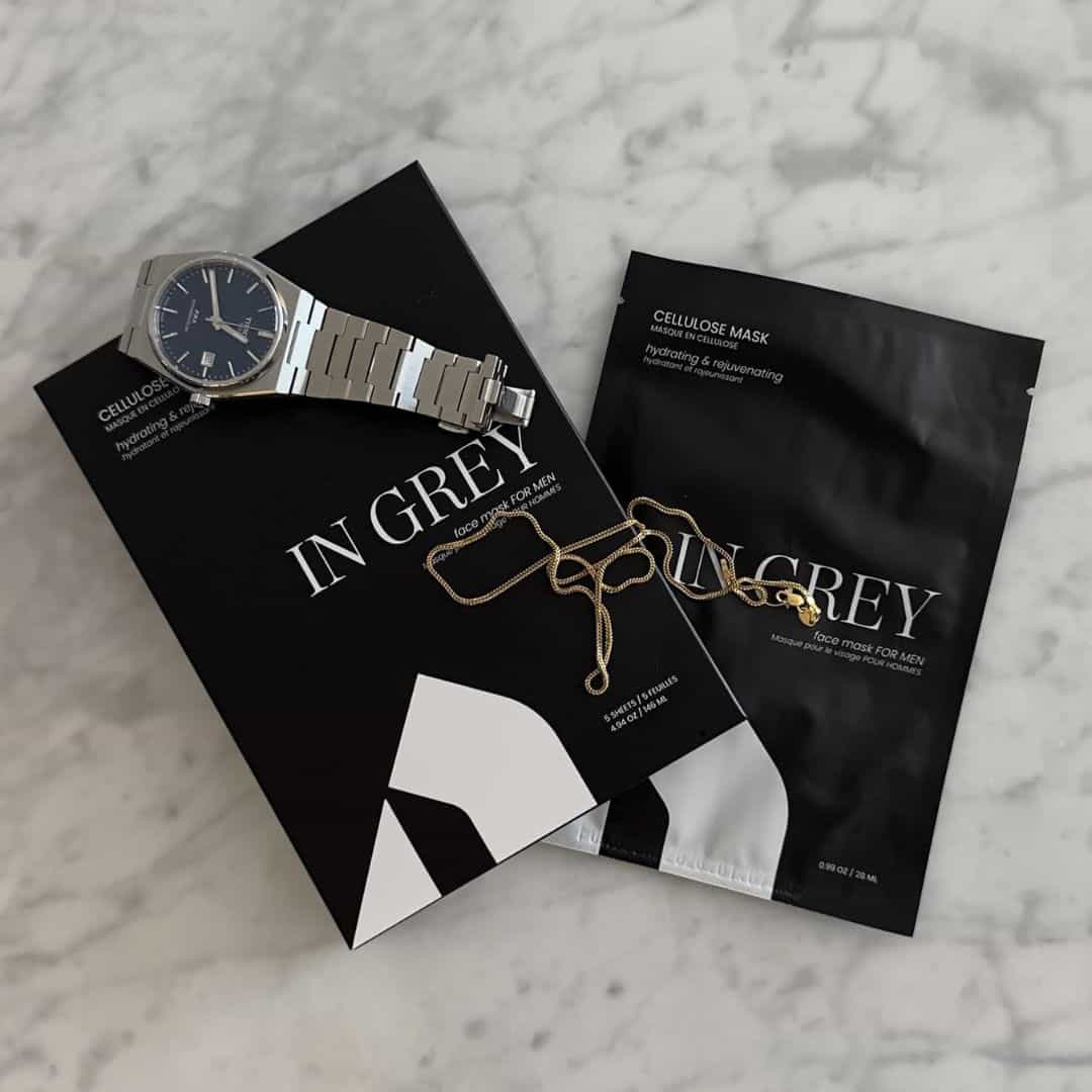 IN GREY Face Mask for Men