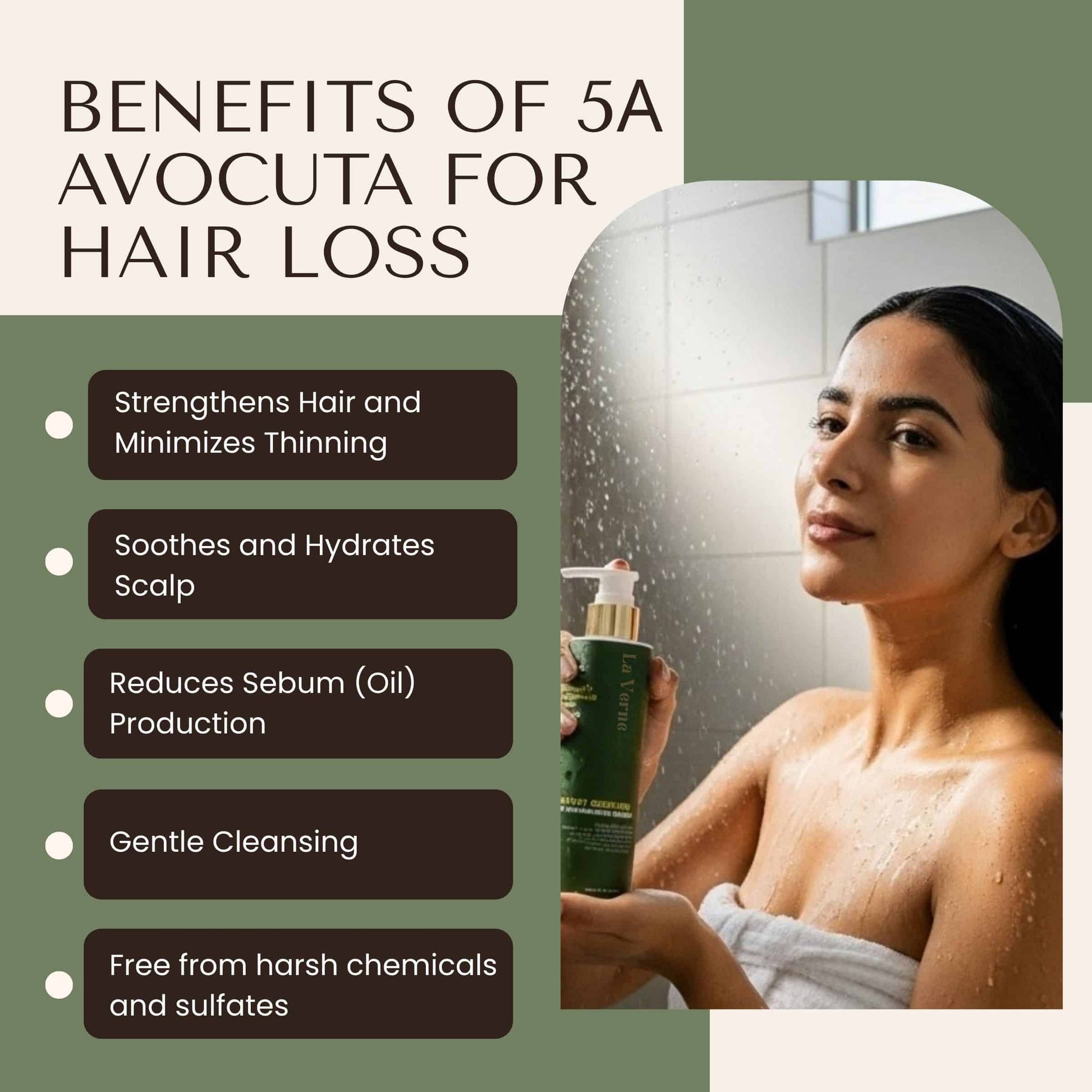 La Verne Lumiere 5α-Avocuta T Strengthening Shampoo & Conditioner Set (Travel Size)
