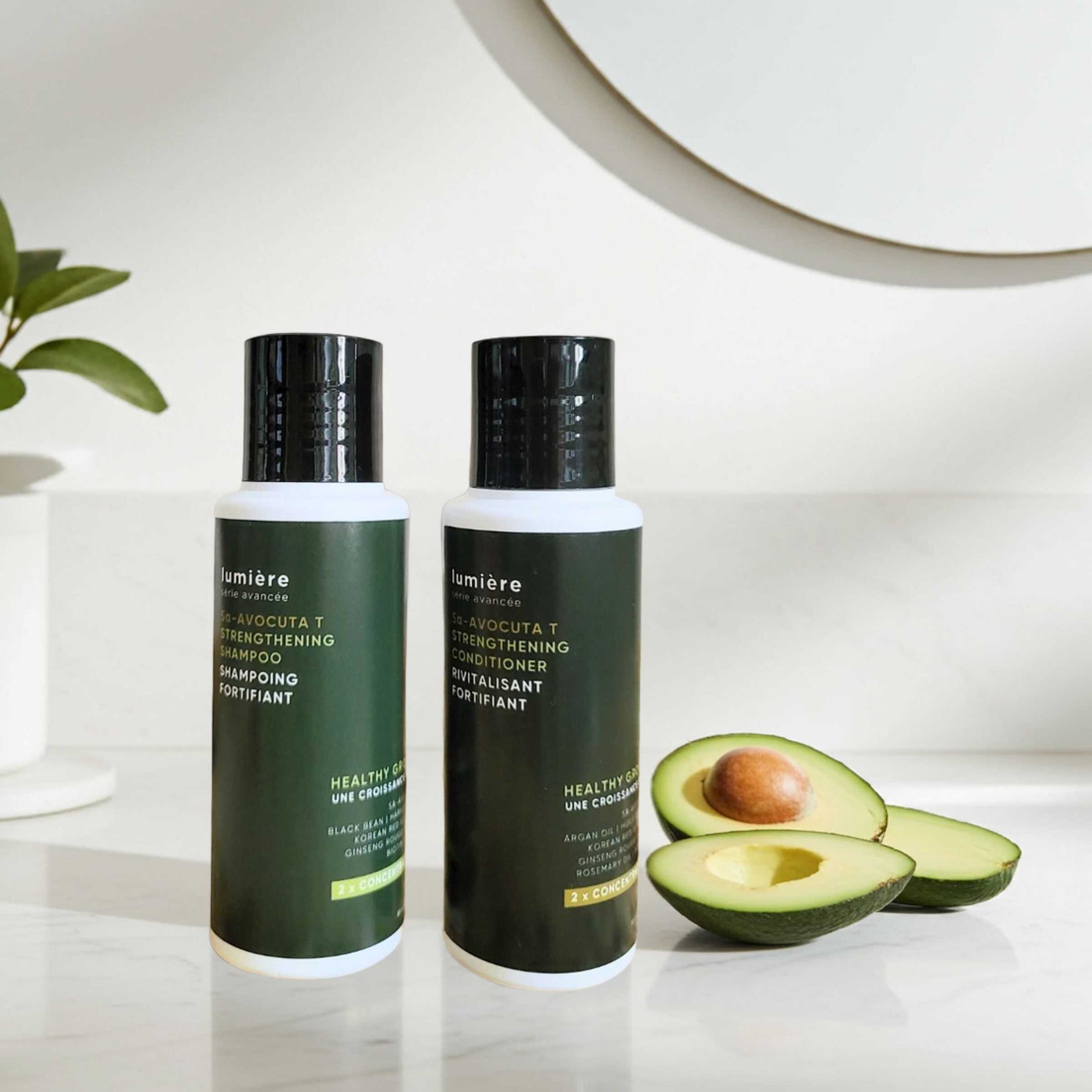 La Verne Lumiere 5α-Avocuta T Strengthening Shampoo & Conditioner Set (Travel Size)