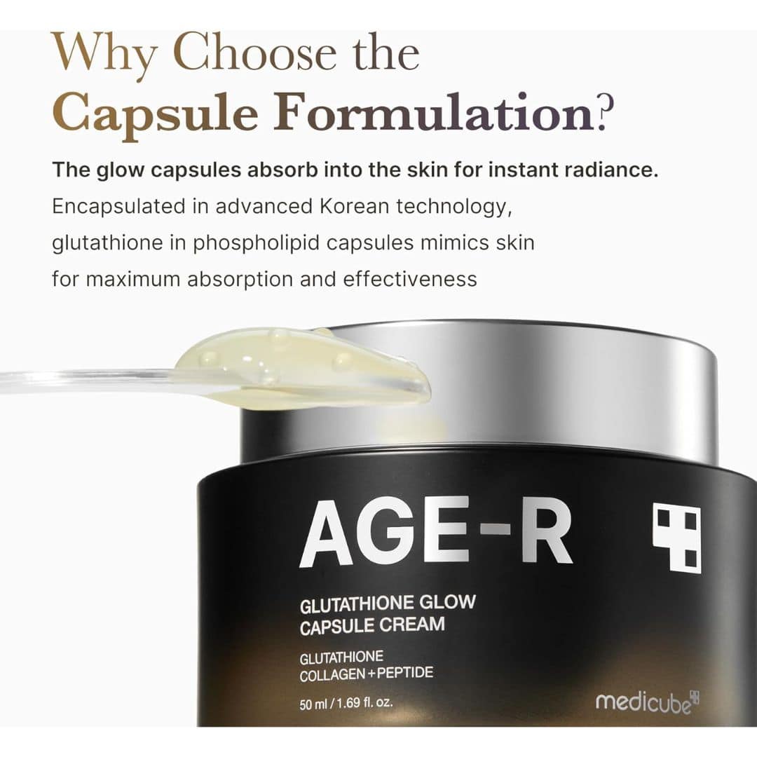 (3 Units) AGE-R Glutathione Glow Capsule Cream