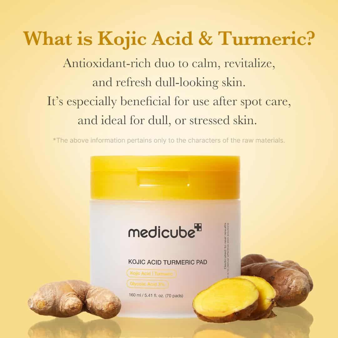 Medicube Kojic Acid Turmeric Pad