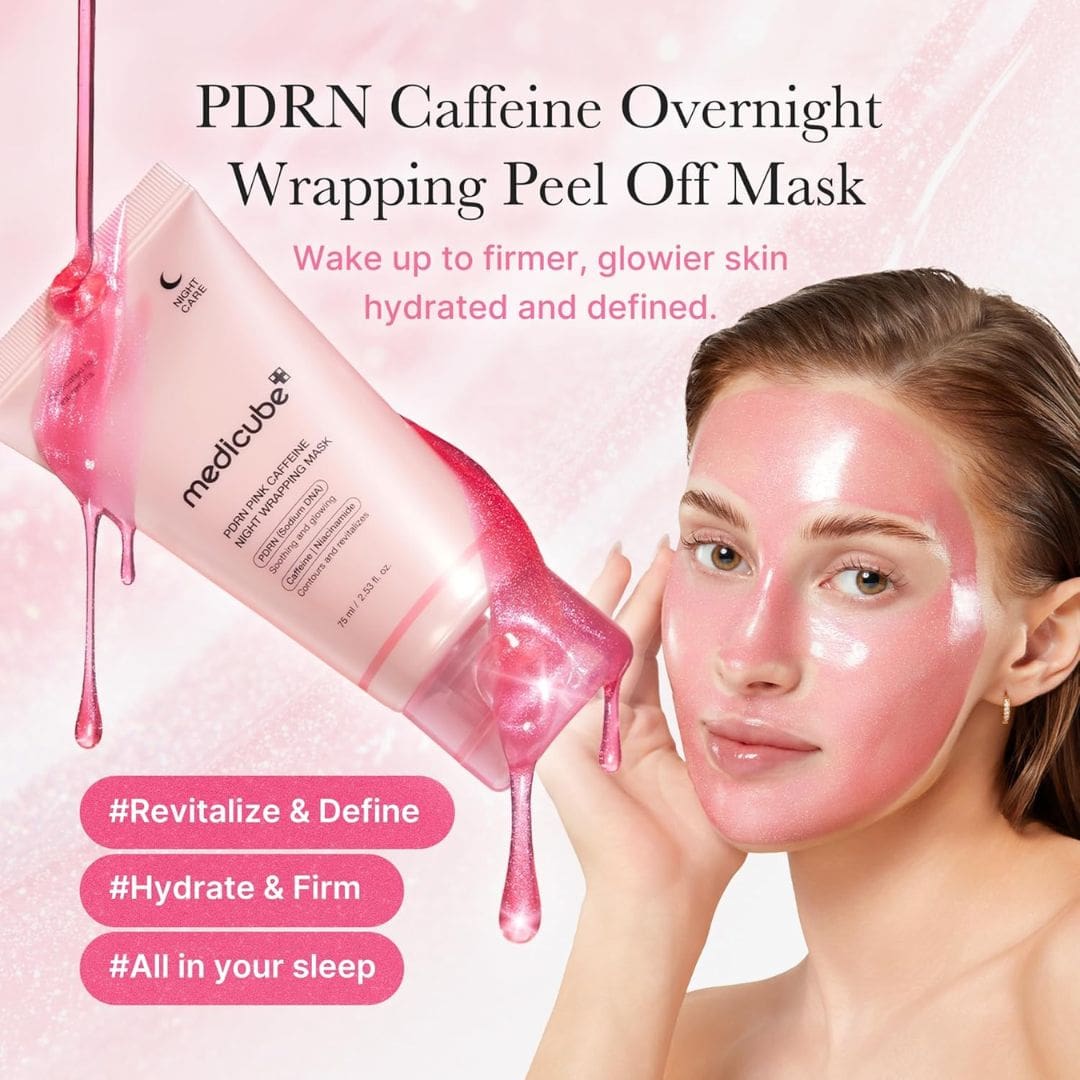 (3 Units) PDRN Pink Caffeine Night Wrapping Mask