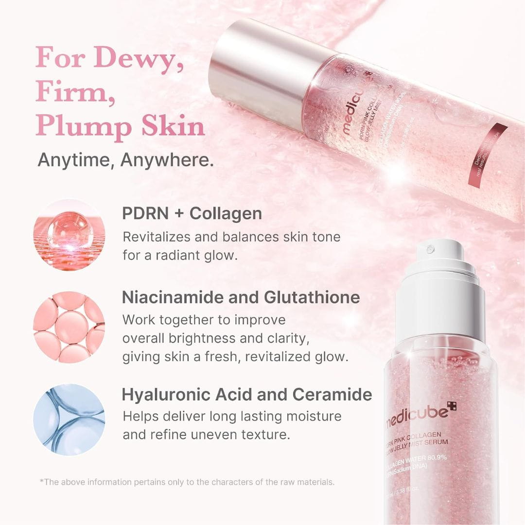 Medicube PDRN Pink Collagen Jelly Mist Serum