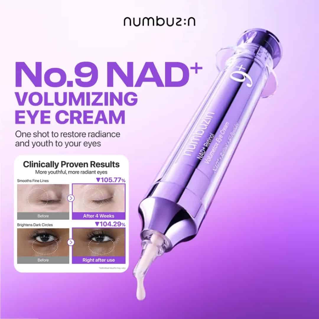 Numbuzin No.9 NAD+ Retinol Volumetox Eye Cream