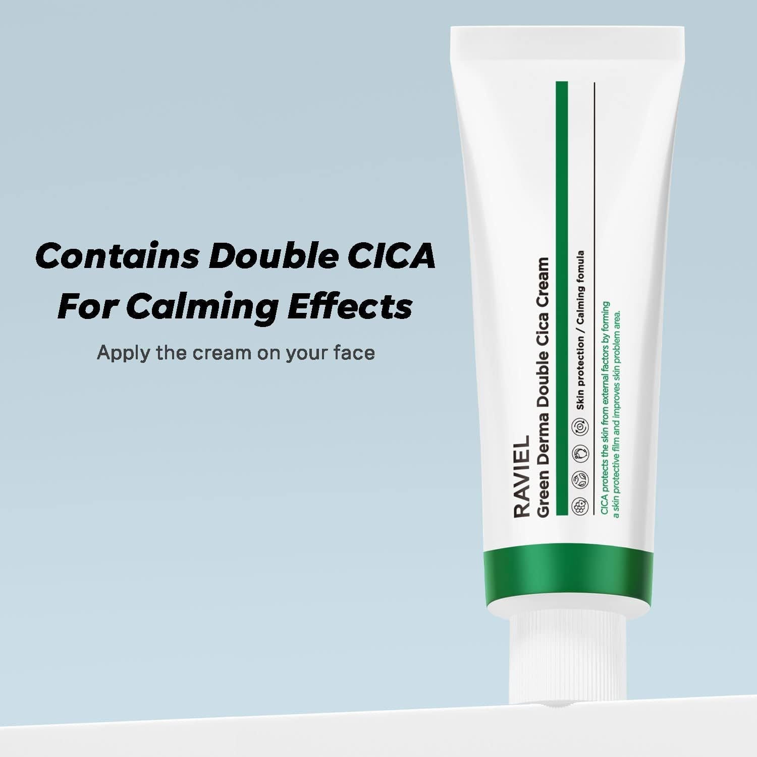 RAVIEL Green Derma Double Cica Cream - Miessential