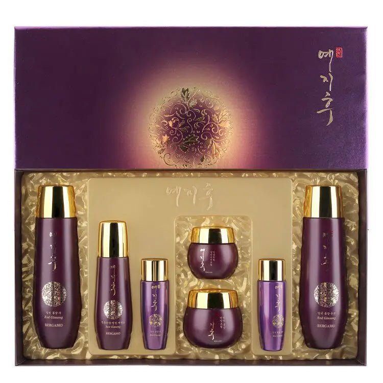 Yezihu Red Ginseng Skincare Set - Red